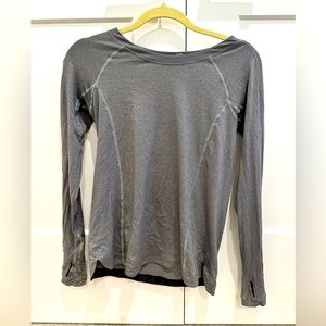 Grey lululemon long sleeve